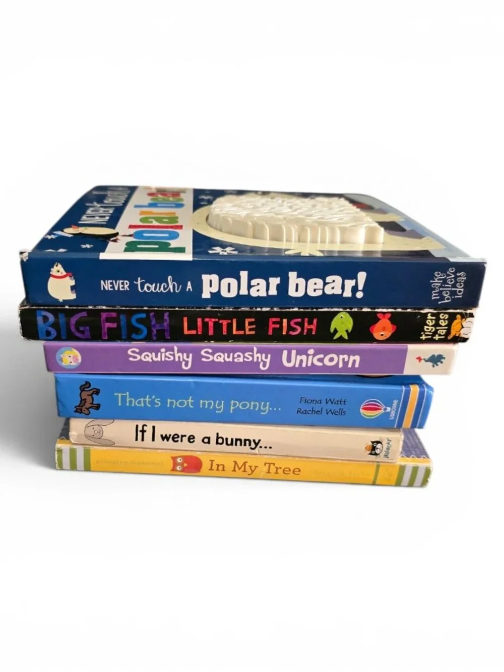 Interactive Toddler Board Book Lot 6 Usborne Touch Feel Never Touch Polar Bear